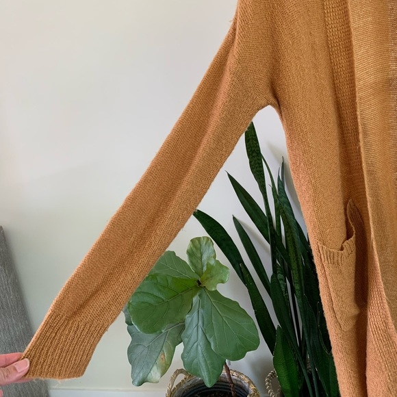 Long Textured Open-Front Cardigan - Picture 2 of 8